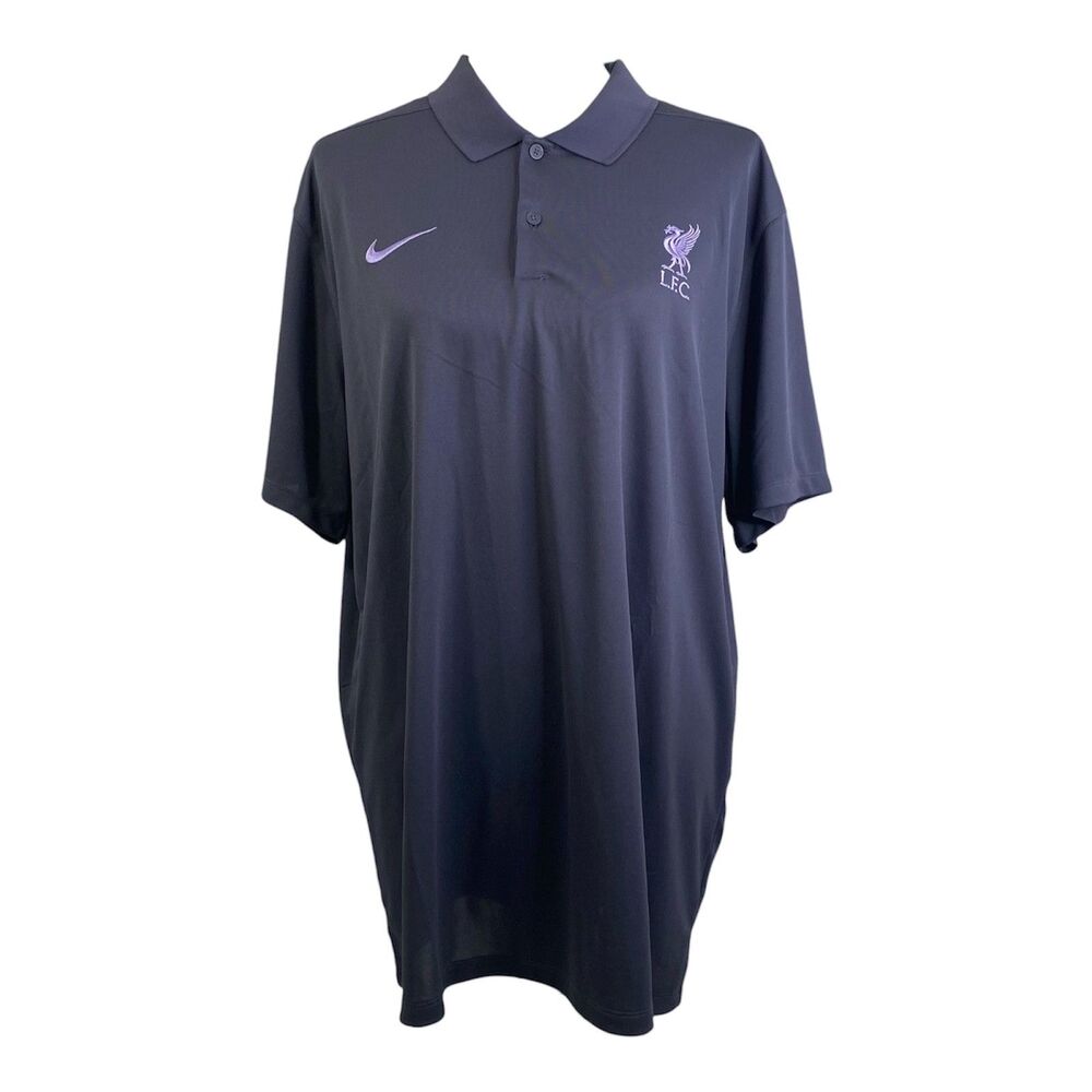 Nike Liverpool FC Victory Performance Polo Mens XL Anthracite Grey Short Sleeve